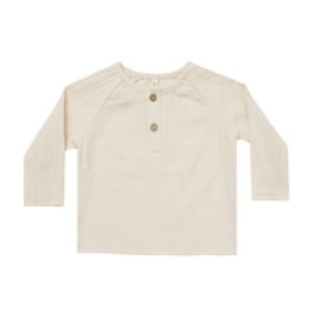 Quincy Mae Zion shirt in natural -size 18-24M NWT